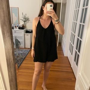 Urban Outfitters black slip dress